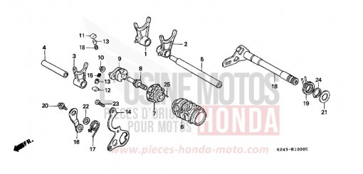 SCHALTTROMMEL CR125RR de 1994