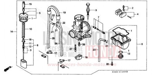 VERGASER CR250RT de 1996