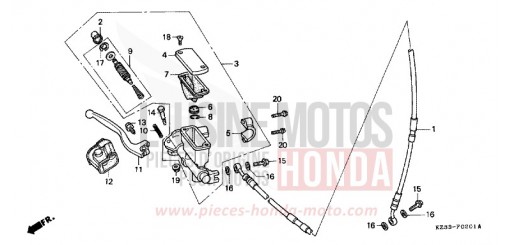 VORDERRADBREMSE CR250RT de 1996
