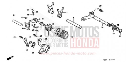 SCHALTTROMMEL CR250RV de 1997