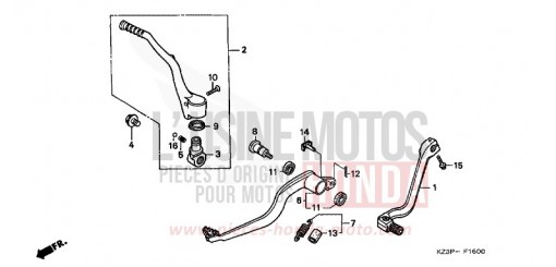 PEDAL CR250RV de 1997