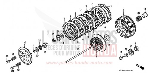KUPPLUNG CR250RW de 1998