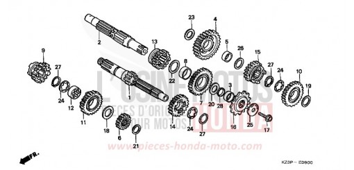 GETRIEBE CR250RW de 1998