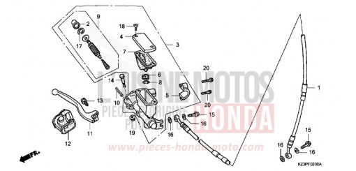 VORDERRADBREMSE CR250RW de 1998
