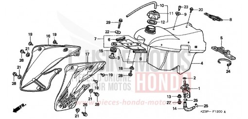 KRAFTSTOFFTANK CR250RW de 1998