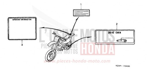 WARNETIKETT CR250RX de 1999