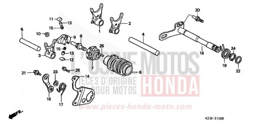 SCHALTTROMMEL CR250RY de 2000