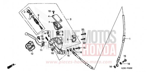 VORDERRADBREMSE CR250RY de 2000