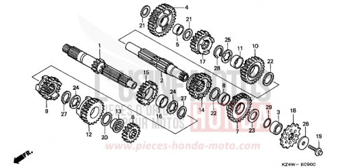 GETRIEBE CR125RW de 1998