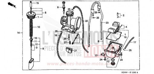 VERGASER CR125RW de 1998