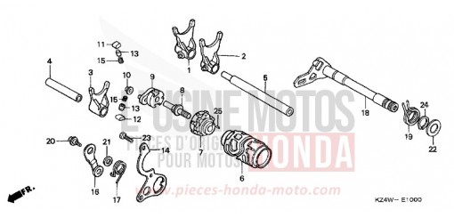 SCHALTTROMMEL CR125RX de 1999