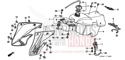 KRAFTSTOFFTANK CR125RX de 1999