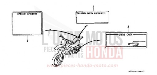 WARNETIKETT CR125RX de 1999