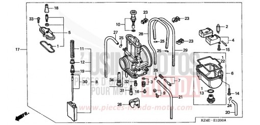 VERGASER CR125RY de 2000