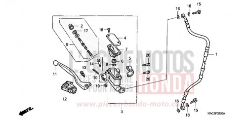 VORDERRADBREMSE CR500R1 de 2001