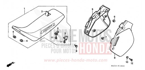 SITZ/SEITENABDECKUNG CR500R1 de 2001