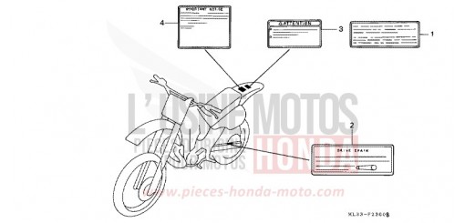WARNETIKETT CR500RR de 1994