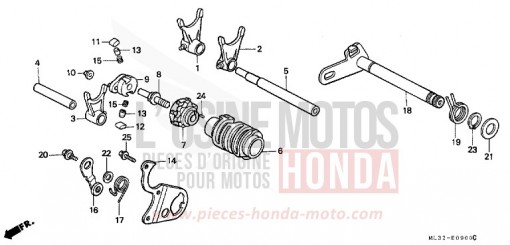 SCHALTTROMMEL CR500RT de 1996