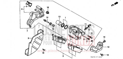 HINTERRAD-BREMSSATTEL CR500RW de 1998