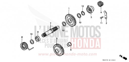 KICKSTARTERSPINDEL CR500RX de 1999