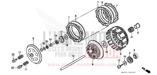 KUPPLUNG CR500RY de 2000