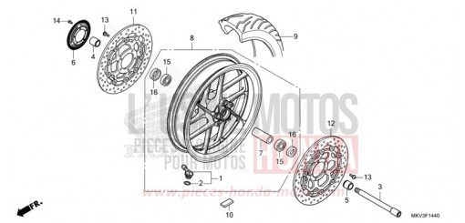 VORDERRAD NSS750M de 2021