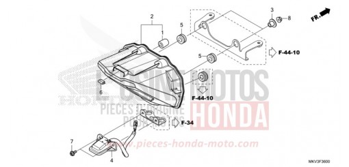 HECKLEUCHTE/KENNZEICHENBELEUCHTUNG NSS750M de 2021