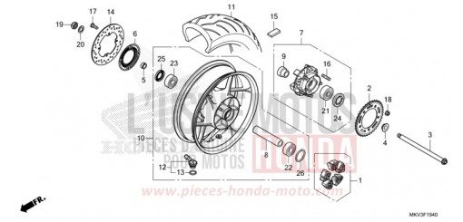 HINTERRAD NSS750M de 2021