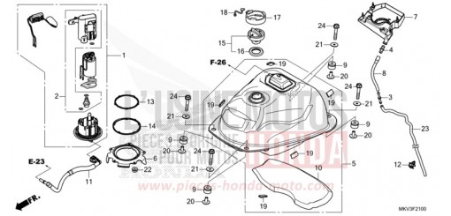 KRAFTSTOFFTANK/KRAFTSTOFFPUMPE NSS750M de 2021