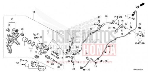 HINTERRAD-BREMSSATTEL NSS750M de 2021