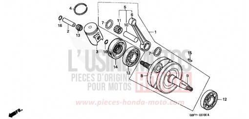 KURBELWELLE/KOLBEN CR80R1 de 2001
