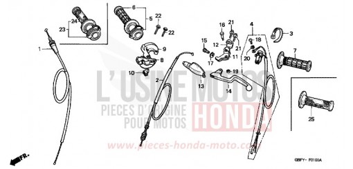 SCHALTER/KABEL CR80R1 de 2001