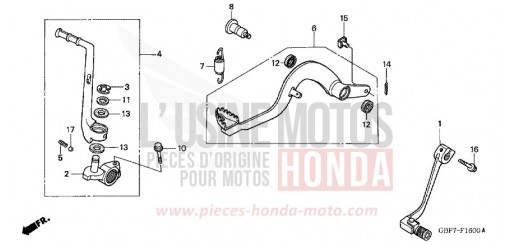 PEDAL CR85R6 de 2006