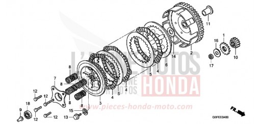 KUPPLUNG CR85R7 de 2007
