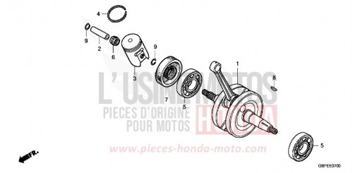 KURBELWELLE CR85R7 de 2007