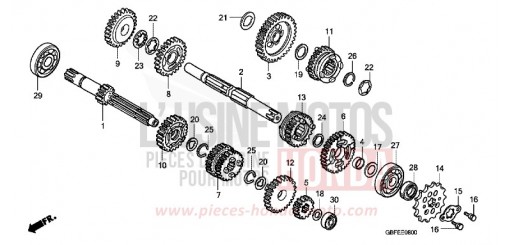 GETRIEBE CR85R7 de 2007