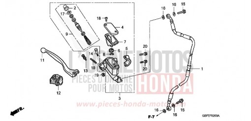 VORDERRADBREMSE CR85R7 de 2007