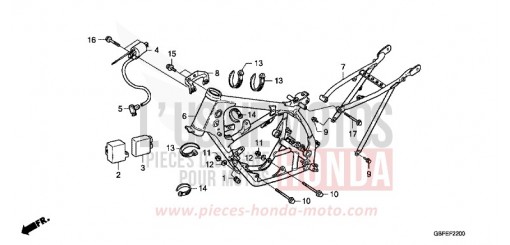 RAHMENKOERPER CR85R7 de 2007