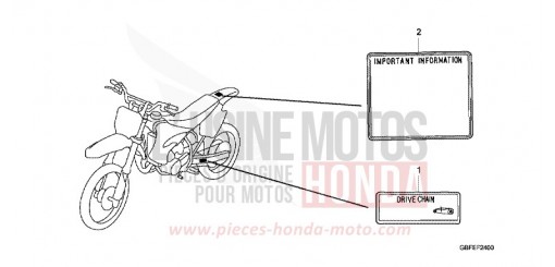 WARNETIKETT CR85R7 de 2007