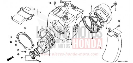 LUFTFILTER CR80R2 de 2002