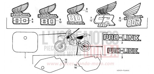 MARKE CR80R2G de 1986