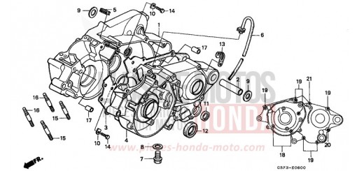 KURBELGEHAEUSE CR80RBT de 1996