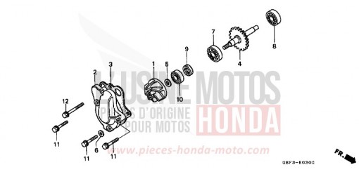 WASSERPUMPE CR80RBW de 1998