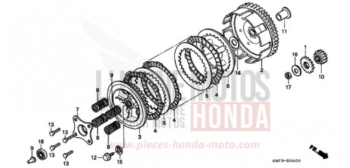 KUPPLUNG CR80RBW de 1998