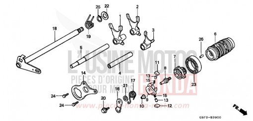 SCHALTTROMMEL CR80RBW de 1998