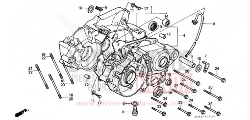 KURBELGEHAEUSE CR80RK de 1989