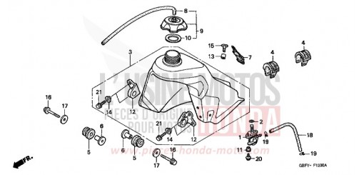 KRAFTSTOFFTANK CR80RBY de 2000