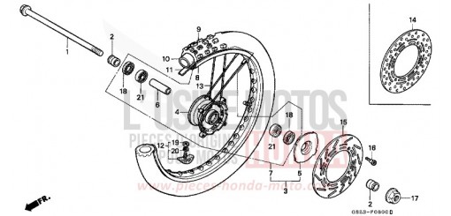 VORDERRAD CR80RL de 1990
