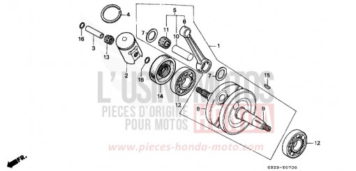 KURBELWELLE/KOLBEN CR80RM de 1991