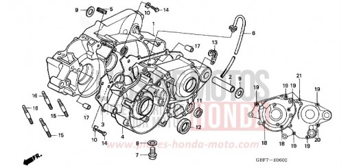 KURBELGEHAEUSE CR85RB6 de 2006
